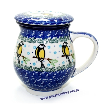 Kubek do zaparzenia ziół 0,45L dek. Sikorka